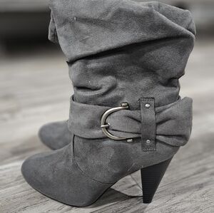 Gray Suede Women's Ankle Boots Apt 9